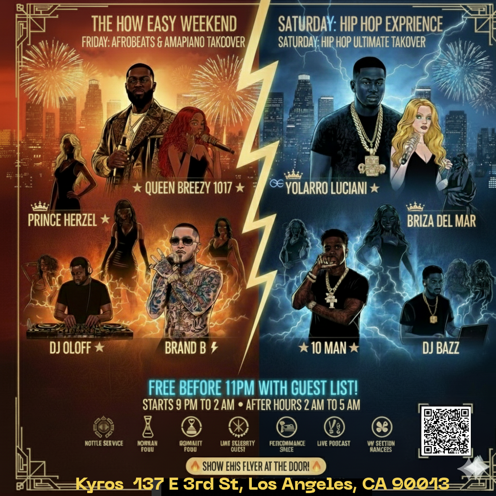 The Howeasy Network weekend experience Afrobeats & Amapiano Takeover