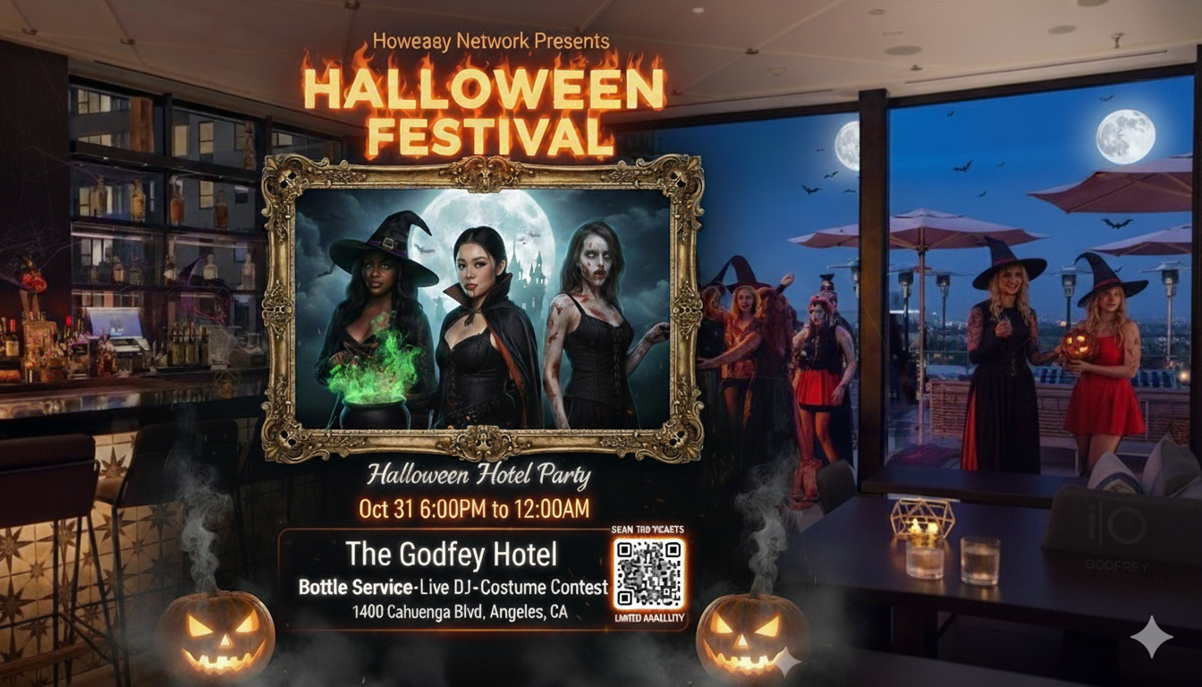 Halloween Festival: Hotel Rooftop Party at The Godfrey Hotel - Hosted by Prince Herzel
