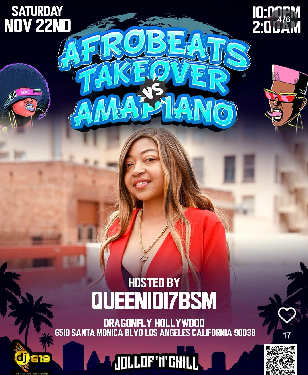 Afrobeats Takeover vs Amapiano - Saturday Night at Dragonfly Hollywood