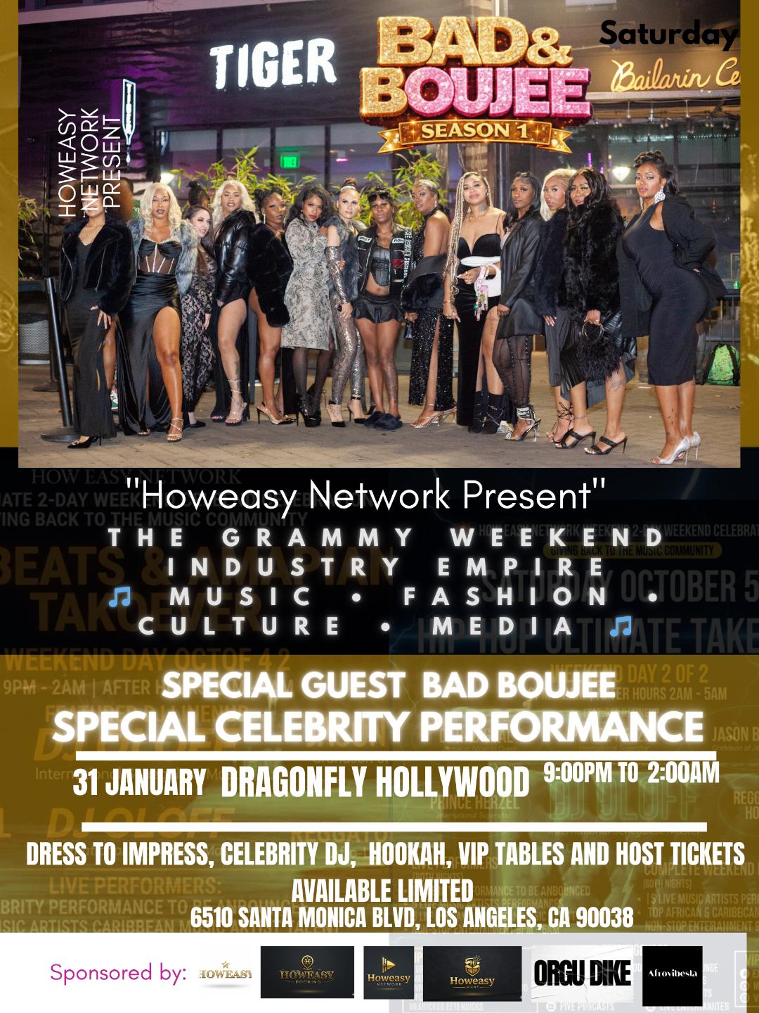 Grammy Weekend Industry Empire: Bad & Boujee Season 1 Live Casting & Performance Night