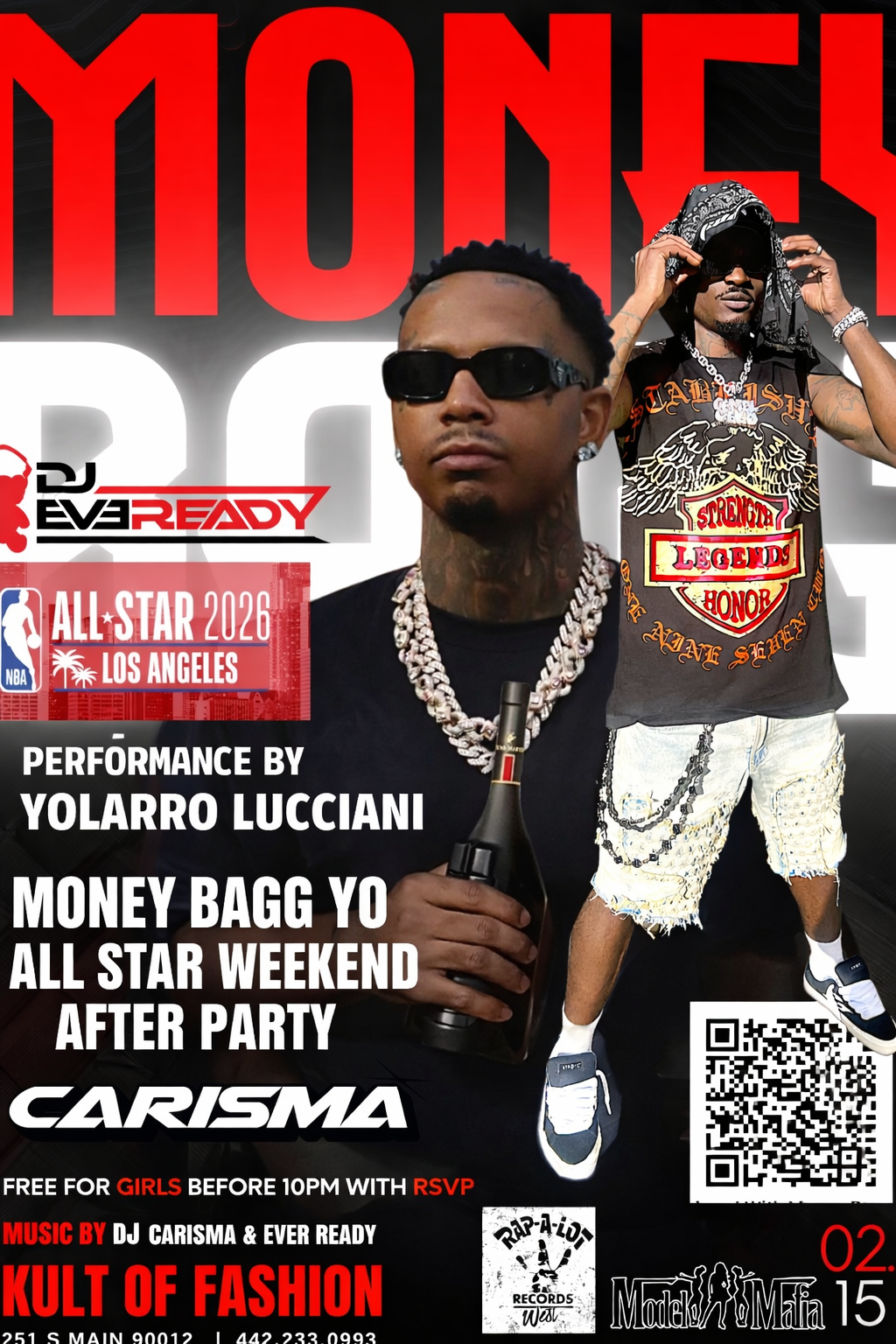 Money Bagg Yo Official All-Star Weekend After Party ft. Yolarro Lucciani - CARISMA