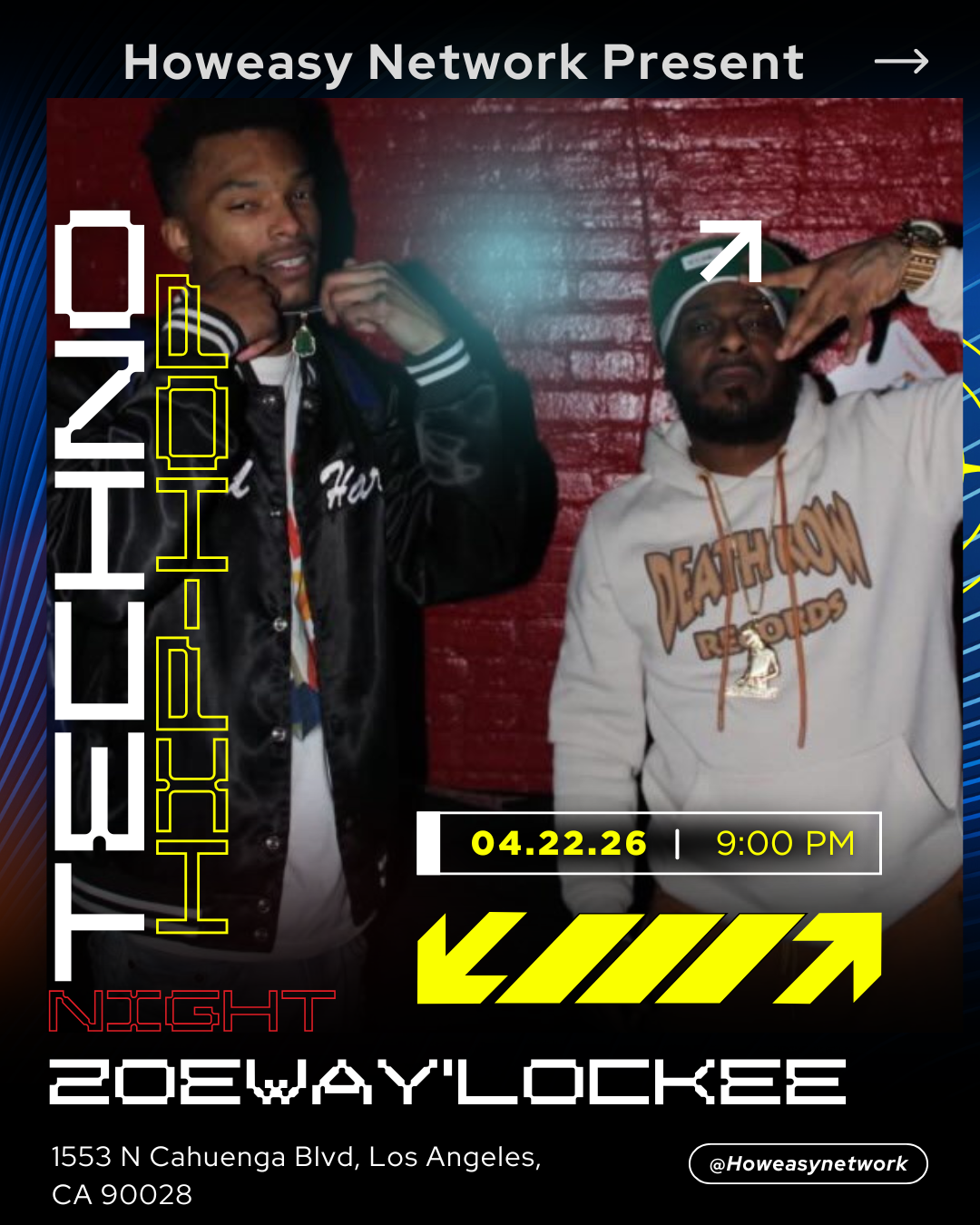 Techno Hip-Hop Night ft. Mia Royale, Zoeway'Lockee & Setmosics | Howeasy Network